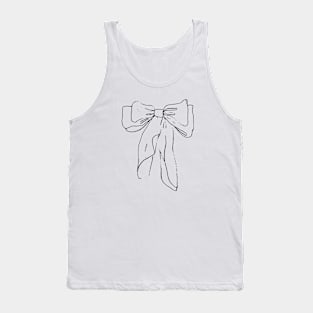 Black Bow Coquette Tank Top